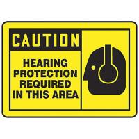 9A652 Caution Sign, 10 x 14In, BK/YEL, ENG, SURF