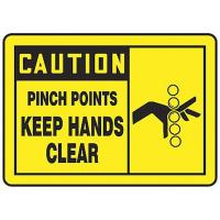 9X669 Caution Sign, 10 x 14In, BK/YEL, ENG, Text