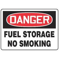 8WZL0 Danger No Smoking Sign, 10 x 14In, ENG
