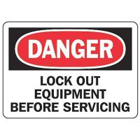 8VKA8 Danger Security Sign, 7 x 10In, PLSTC, ENG