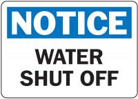 8DKA1 Notice Sign, 7 x 10In, BL and BK/WHT, AL