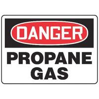 8DMM9 Danger Sign, 7 x 10In, R and BK/WHT, AL, ENG