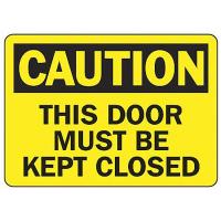 8DKY6 Caution Sign, 10 x 14In, BK/YEL, PLSTC, ENG