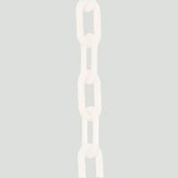 8DLR6 Plastic Chain, White, 2 in x 100 ft