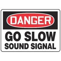 8XD24 Danger Sign, 10 x 14In, BK and R/WHT, AL