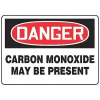 8PKJ0 Danger Sign, 10 x 14In, R and BK/WHT, AL