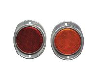 9CMV6 Color Reflector, Round, Amber