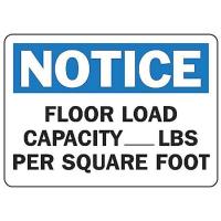 8XDH7 Notice Sign, 7 x 10In, BL and BK/WHT, ENG