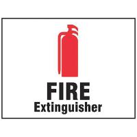 8PLH1 Fire Extinguisher Sign, 7 x 10In, AL, FEXT