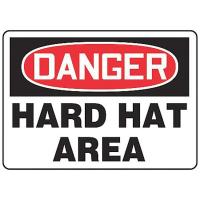 9GE97 Danger Sign, 10 x 14In, R and BK/WHT, AL