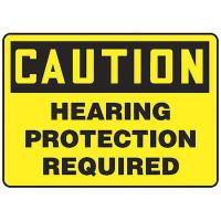 8DP30 Caution Sign, 7 x 10In, BK/YEL, Self-ADH