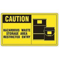 8DP87 Caution Sign, 7 x 10In, BK/YEL, PLSTC, ENG