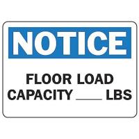 9NWR3 Notice Sign, 7 x 10In, BL and BK/WHT, ENG