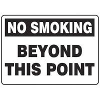 9GE95 No Smoking Sign, 7 x 10In, BK/WHT, AL, ENG