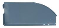 8DR04 Box Divider, Flanged, Punched, Gray, PK 20