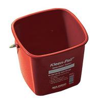 8DRF6 Cleaning Pail, 6 qt., Red, Plastic