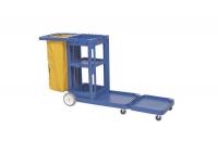 8DRW2 Janitor Cart, 73 In x 30 In x 38 In, Blue