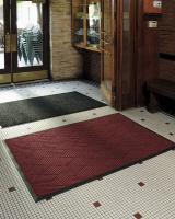 9JFT1 Entrance Mat, Red/Black, 3 x 5 ft.