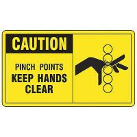 9WT92 Caution Sign, 7 x 10In, BK/YEL, AL, ENG, SURF