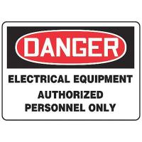 9EVR7 Danger Sign, 7 x 10In, R and BK/WHT, PLSTC