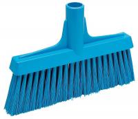 8DZ12 Synthetic Lobby Broom, Blue, 9-1/2 In