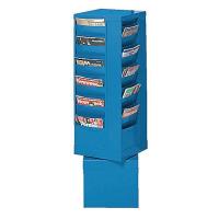 8E359 Magazine Display, 88 Compartments, Blue