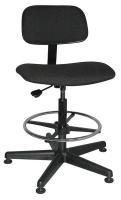 8E507 Swivel Stool, 4500, Cloth, Black