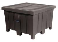 8E571 Container, 23Cu-Ft., 1200lbs., Black