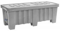 8E666 Container, 7Cu-Ft., 350lbs., Gray
