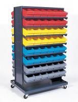 8EAP5 Pick Rack, Dbl Sided, Mobile, Blue