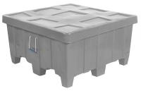 8ECK5 Container, 18Cu-Ft., 500lbs., Gray