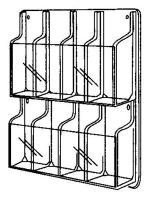 8EDD8 Literature Display, Wall Mount, Acrylic