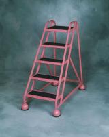 8EDE4 Rolling Ladder, Welded, Platform 45In H