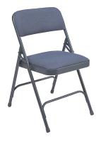 8EDW7 Steel Folding Chair, Blue, 16 In