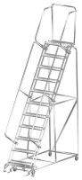 8EED3 Lockstep Roll Ladder, T304 Steel, 110 In.H