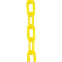 8EGU6 Plastic Chain, Yellow, 1.5 in x 100 ft