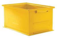 9GX83 Stackable Trans Containr, 12x19x13, Yellow