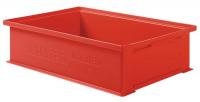 9APK6 Stackable Trans Container, 5x19x13, Red