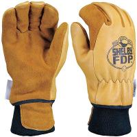 8EM94 Firefighters Gloves, S, Elkhide Lthr, PR
