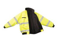9LGW8 Bomber Jacket, Insulated, Lime Green, 5XL