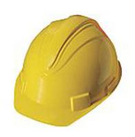 8UY54 Hard Hat, FrtBrim, Slotted, 4PinLk, Yellow