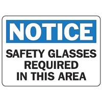 8NKE4 Notice Sign, 7 x 10In, BL and BK/WHT, AL