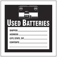 8EXD6 Hazardous Waste Label, 4 In. W, PK 100