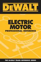8EYJ1 DEWALT Electric Motor Professional Ref