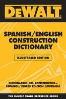 8F276 DEWALT Bilingual Construction Dictionary