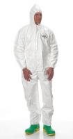 9CXV9 Hooded Coverall, Gray, 4XL
