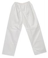 8FA09 Disposable Pants, S, White, Elastic Waist