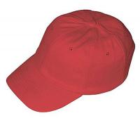 8FAA9 Bump Cap, Baseball Style, Red