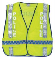 8F591 Police and Fire Vest, Blue, 2XL To 4XL