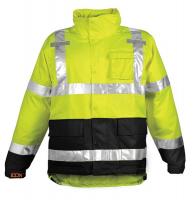 9ULP7 Rainwear Jacket, Class 3, Ylw/Grn, XL